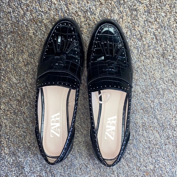 ZARA crocodile print loafers - Picture 3 of 6